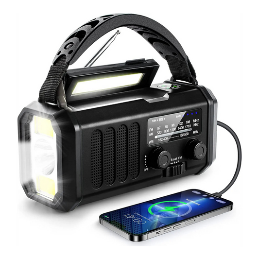 Notfallradio mit 10.000 mAh Powerbank – Kompakt und vielseitig