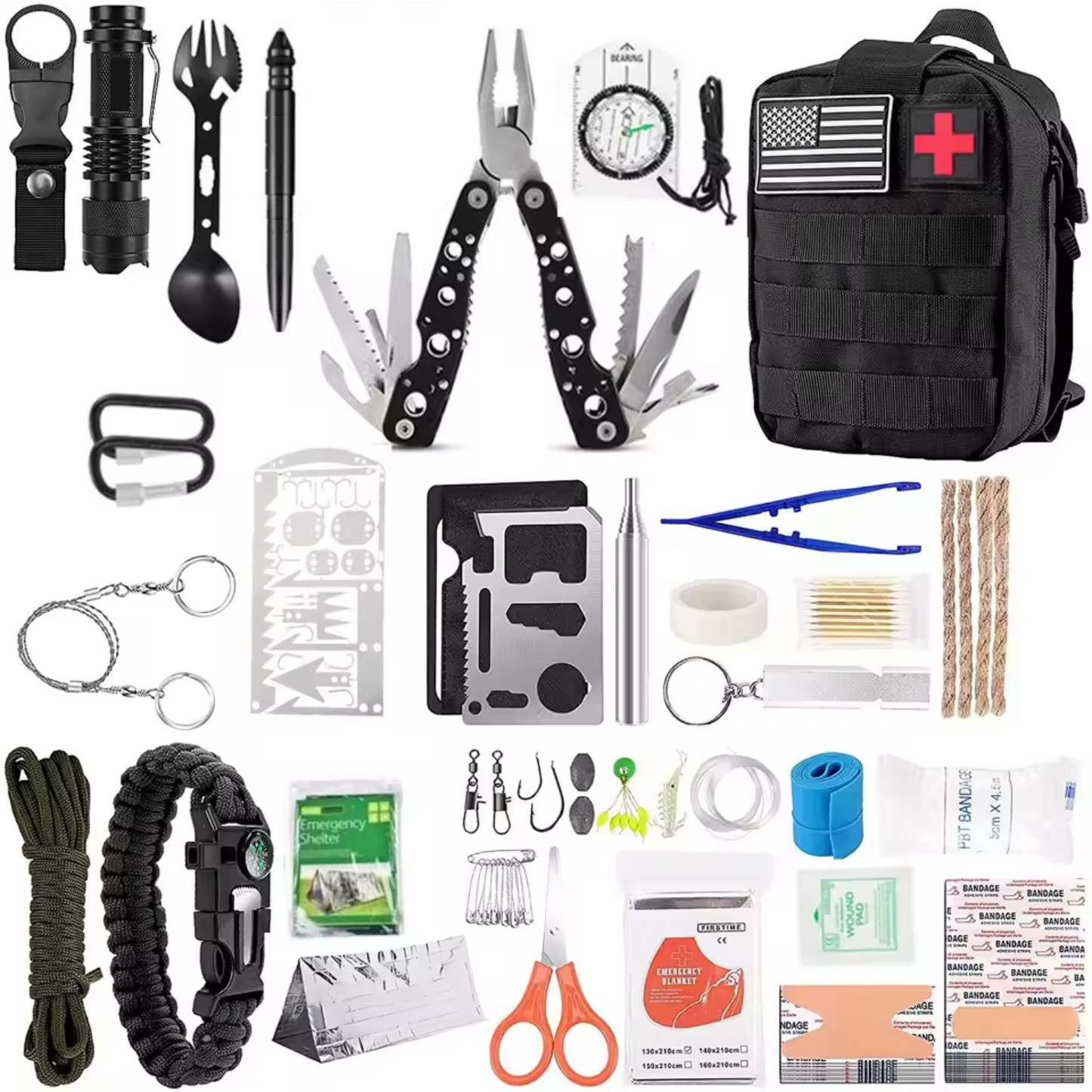 Notfallrucksack mit über 30 Tools – kompaktes Survival-Kit für jede Lage