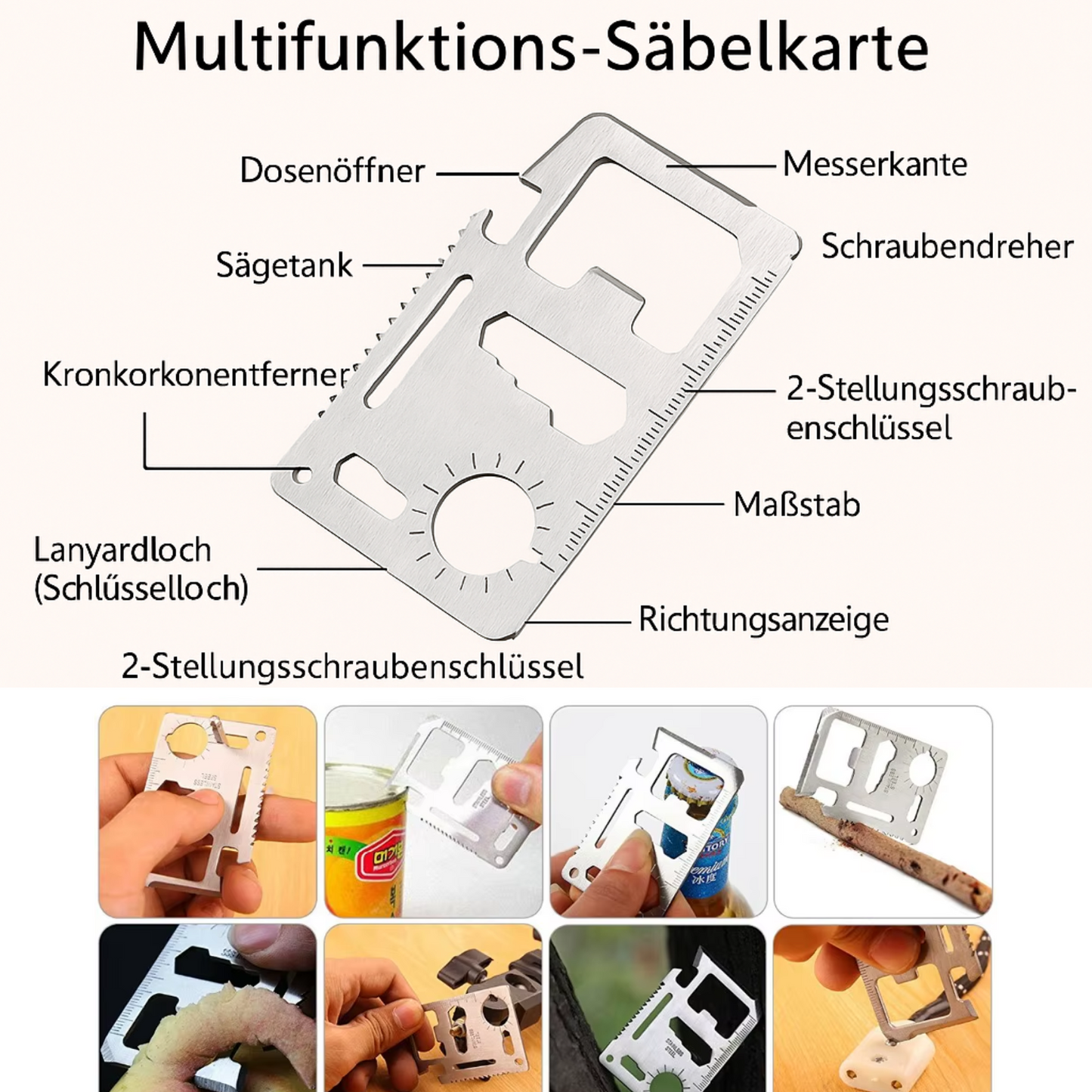 Notfallrucksack mit über 30 Tools – kompaktes Survival-Kit für jede Lage